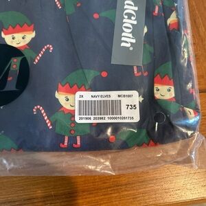 Modcloth Navy Elf Print Skirt